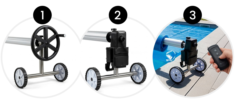 Montage étape par étape du moteur pour bâche à bulles KOKIDO