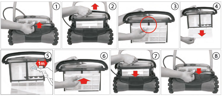 nettoyage filtre robot aquabot 3