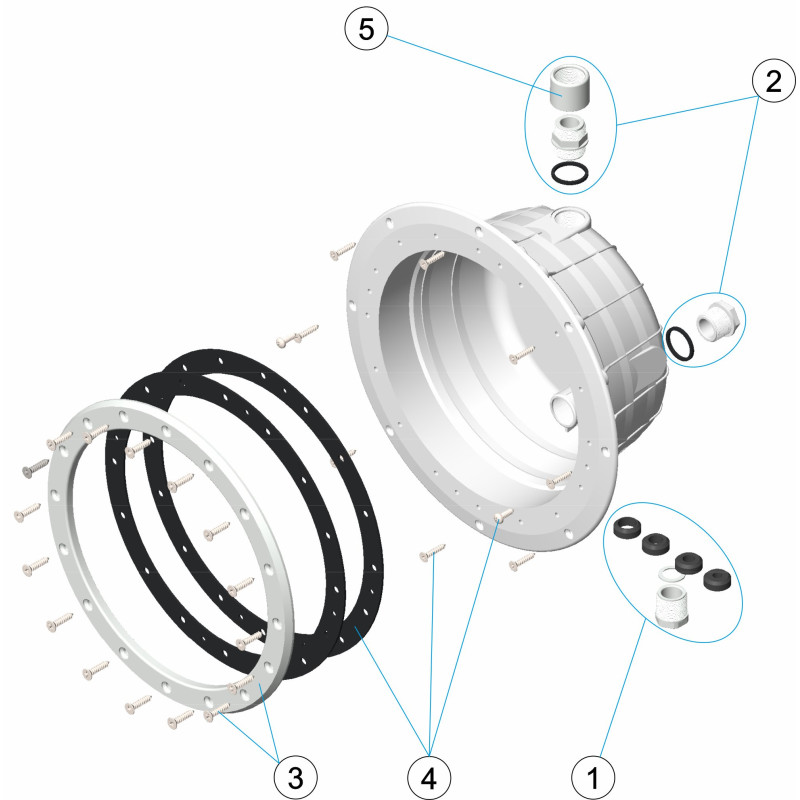 Pièces détachées pour Niche de projecteur STANDARD panneaux