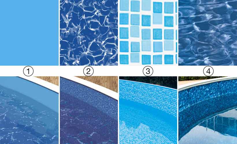 Nuancier pour liner piscine hors sol