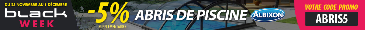 Abris piscine - CODE 5%