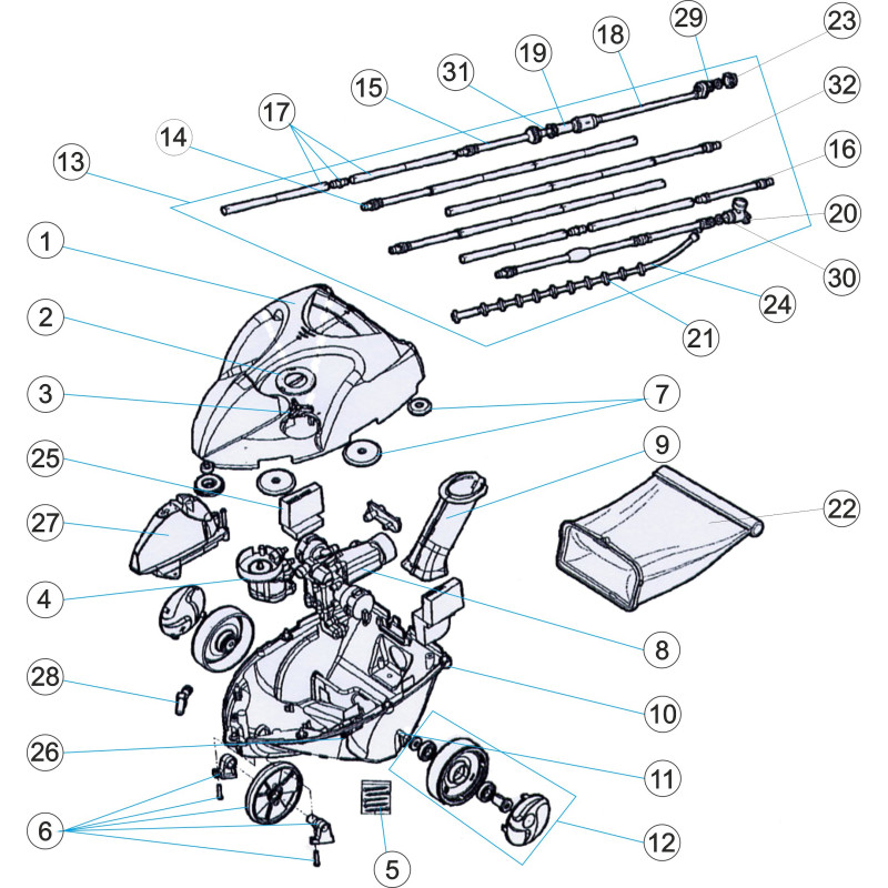 Pièces détachées pour Robot PHANTOM