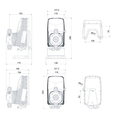 HC151 dimensions