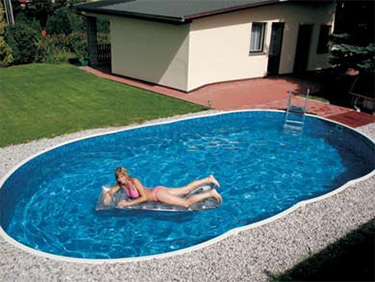 Liner 7.30m x 3.70m pour piscine hors sol, profondeur jusqu'à 1.32m