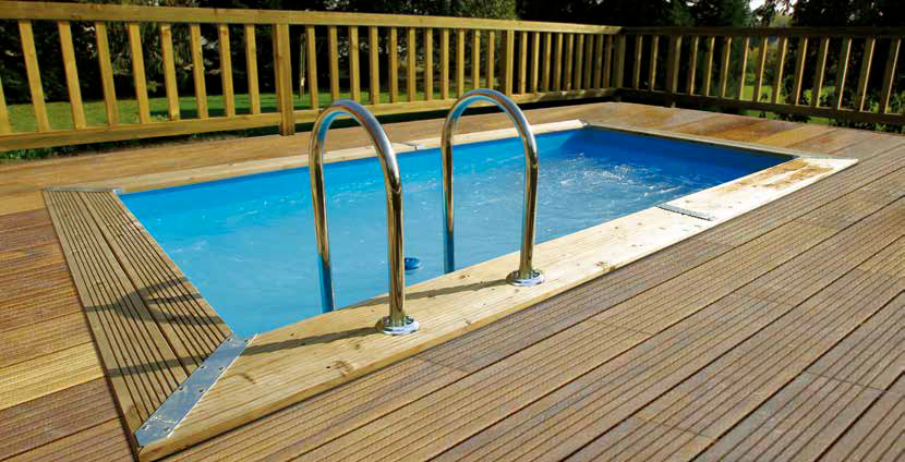 Piscine hors sol bois linéa urbanpool