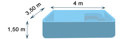 Piscine coque polyester CANEA les dimensions