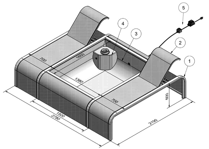 Piscine gré mariposa dimensions