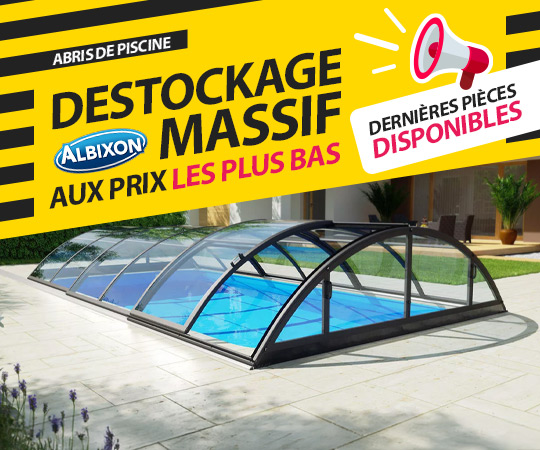 Déstockage massif sur les abris ALBIXON