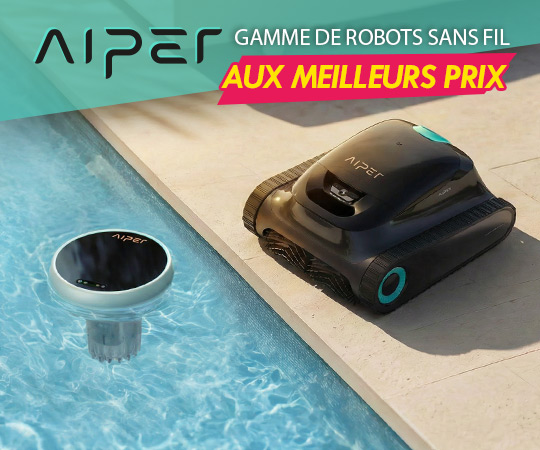 Gamme de robots piscine sans fil AIPER