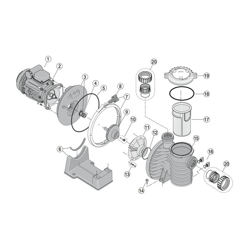 Pièces détachées pour Pompes STA-RITE 5P4R et 5P6R