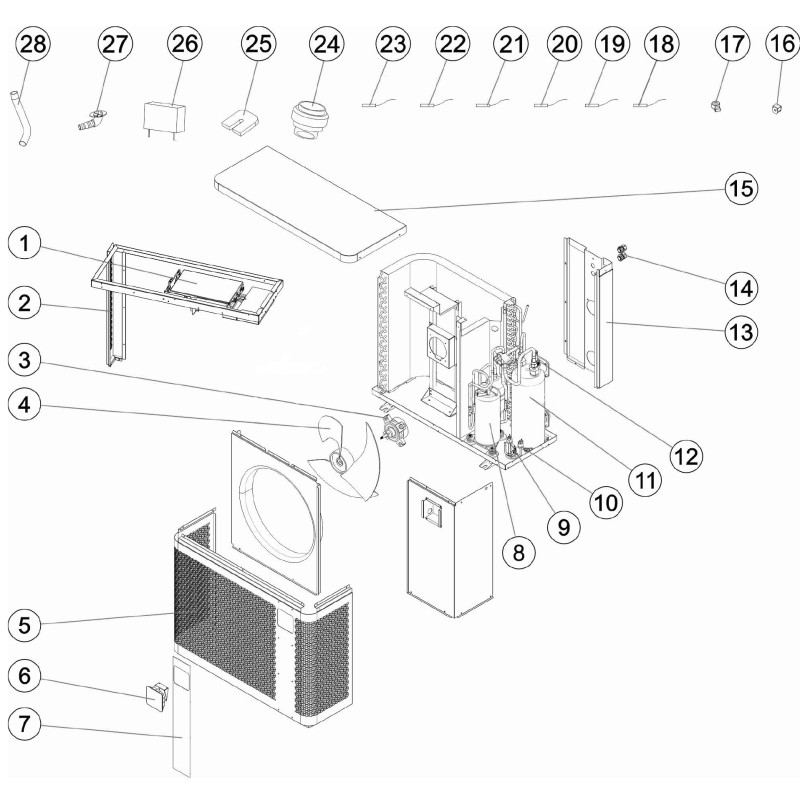 Pièces détachées pour Pompe à chaleur PX25, Z250iQ MD3, MD4, MD5