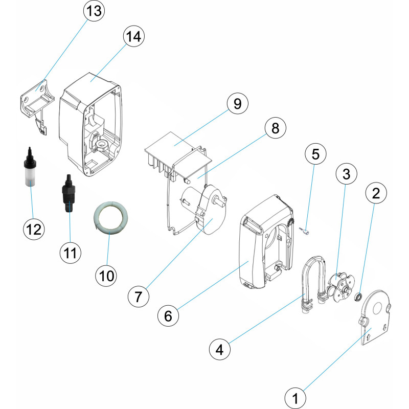 Pièces détachées pour Pompe péristaltique 4l/h 3bar - 12l/h 1bar