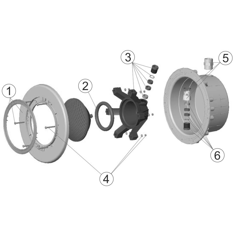 Pièces détachées pour Projecteur 300W HYDROSWIM piscine BETON