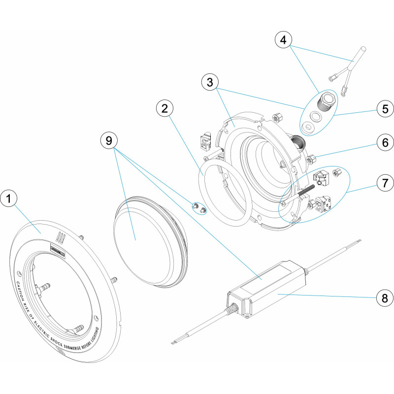 Pièces détachées pour Projecteur GLOBAL LED