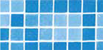 PVC armé Alkorplan 3000 verni imprimé coloris Byzance bleu