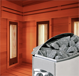 Sauna Hybrid Combi à vapeur