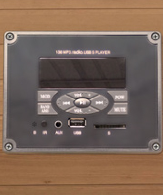 Lecteur audio sauna infrarouge Spectra
