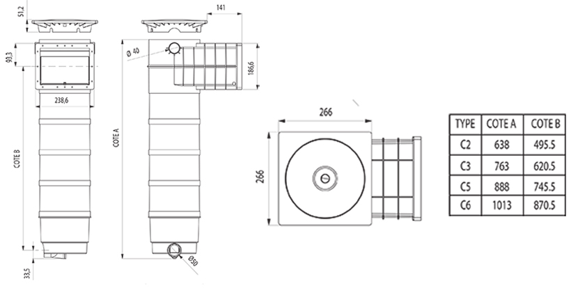 Skimfiltre Design A200 version liner