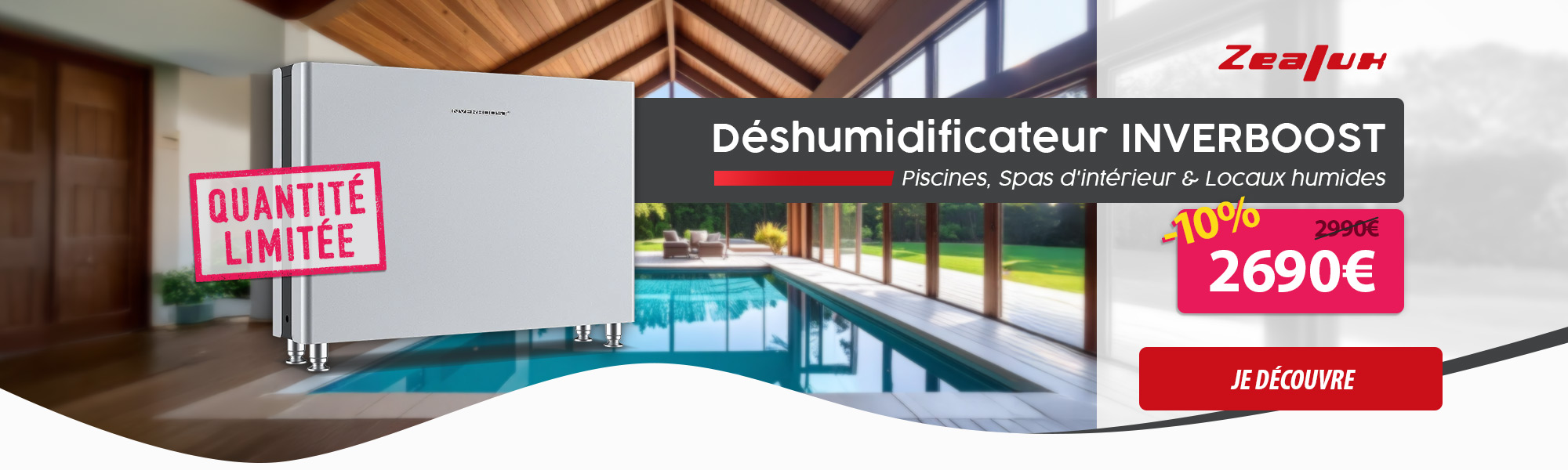 Déshumidificateur Inverboost ZEALUX en promo