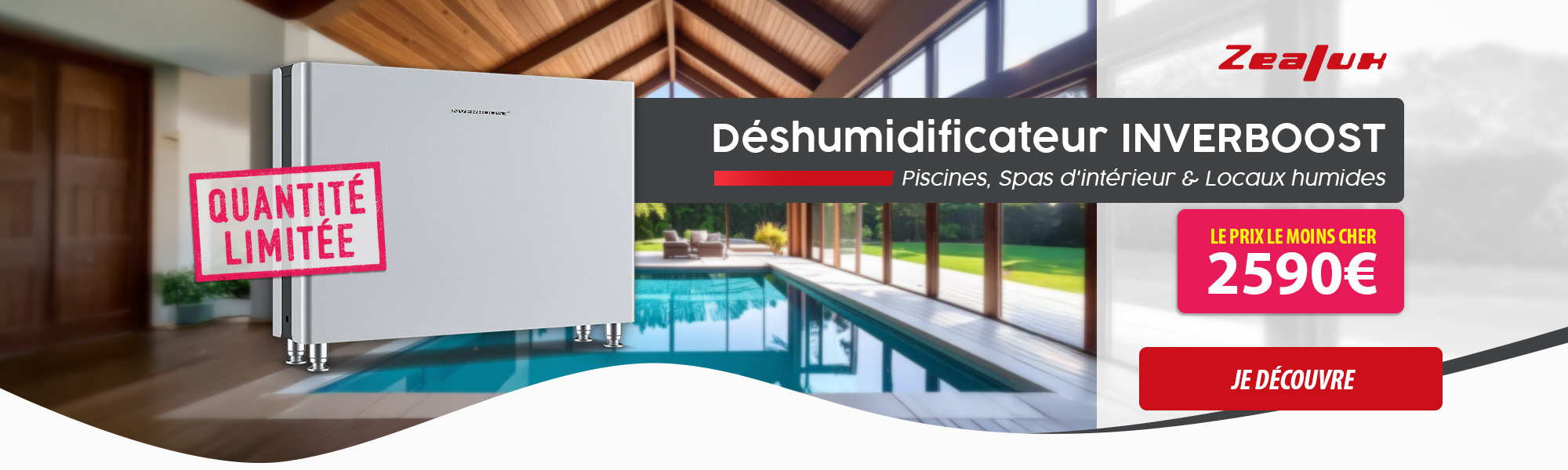 Déshumidificateur Inverboost ZEALUX au meilleur prix