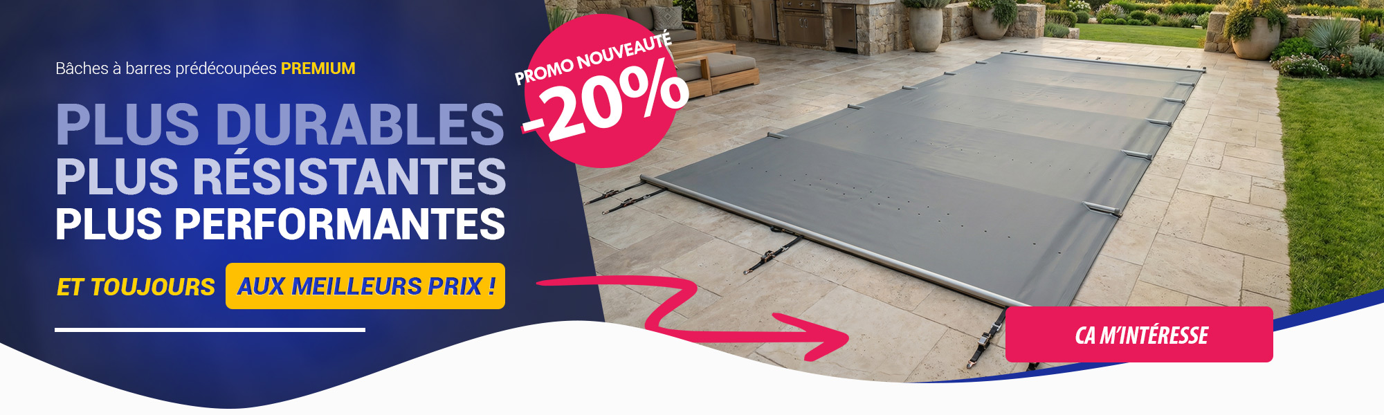 Bâches à barres prédécoupées Premium