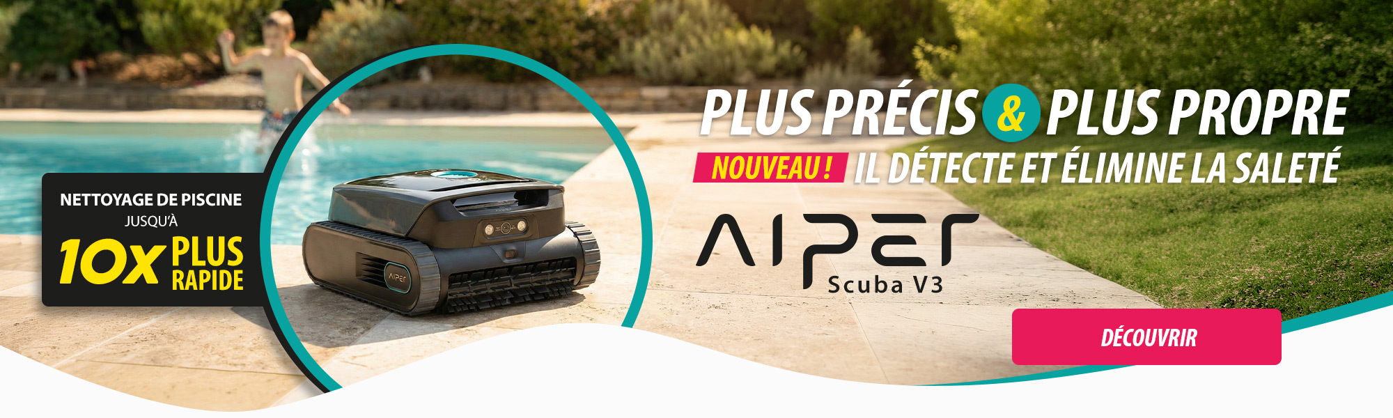 Nouveauté 2026 : Robot de piscine Aiper Scuba V3