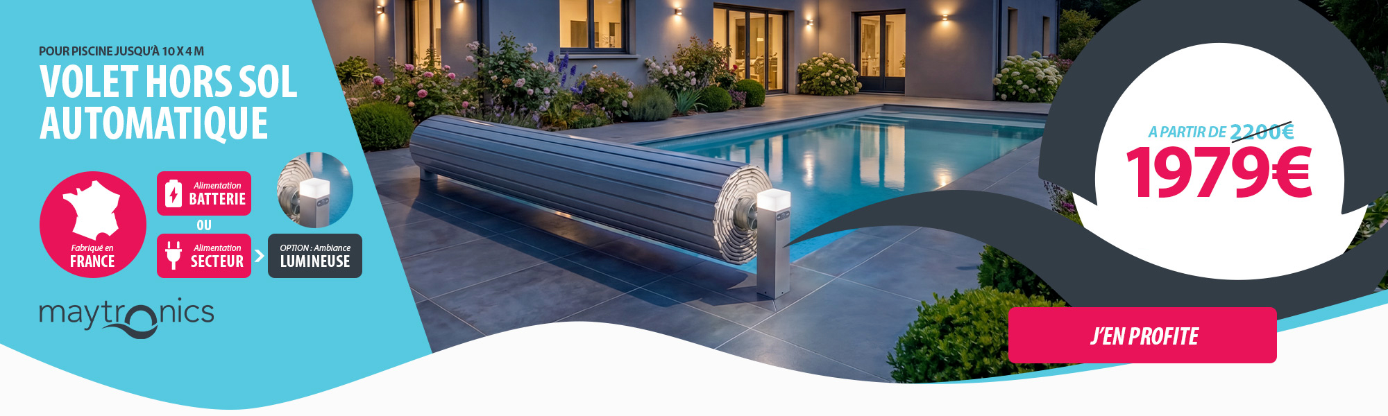Volet hors sol automatique Linea Cover
