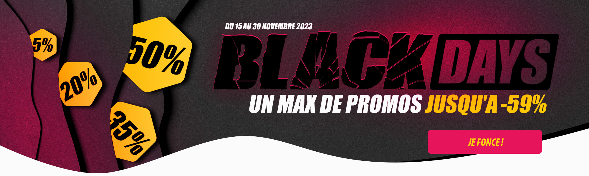 Black Days, jusqu'à -59% de promotions !
