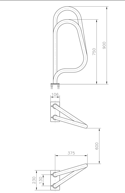 Dimensions sortie de bain astral modèle croisé