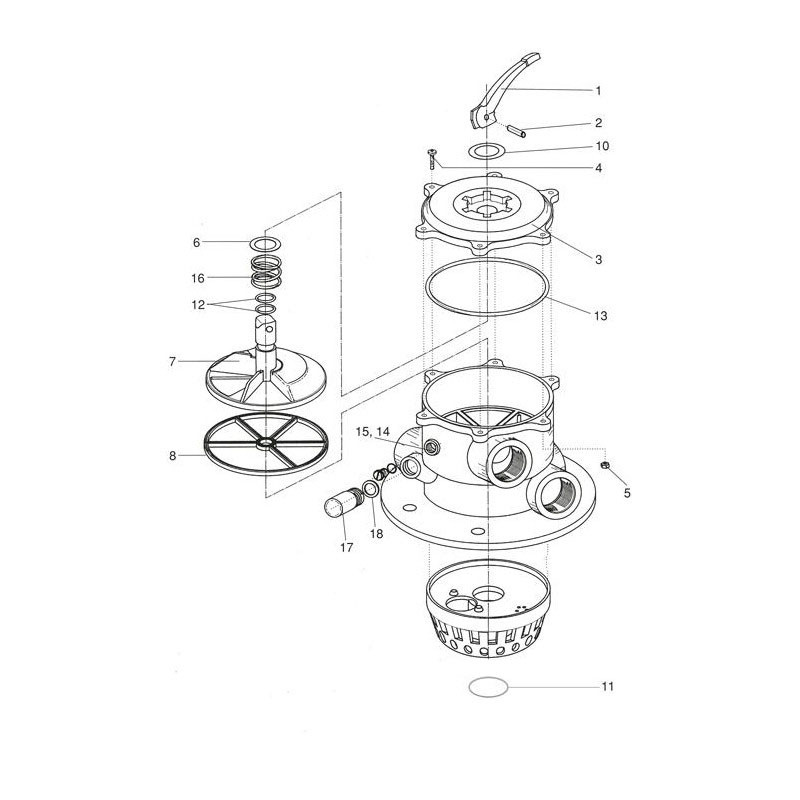 Pièces détachées pour Vanne Top Ocean V6 2''