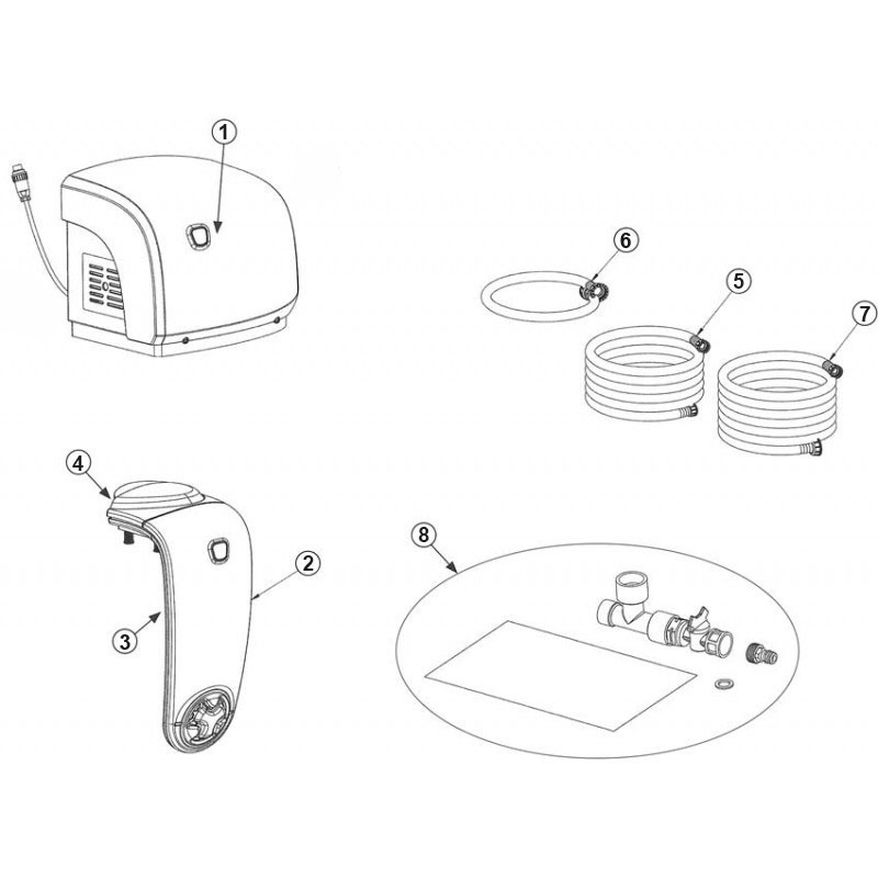 Pièces détachées pour Connexion rapide de PAC EASY CONNECT