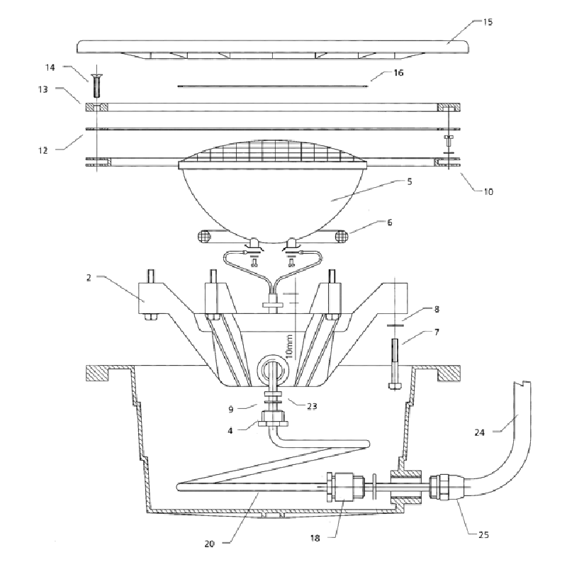 Pièces détachées pour Projecteur 300W