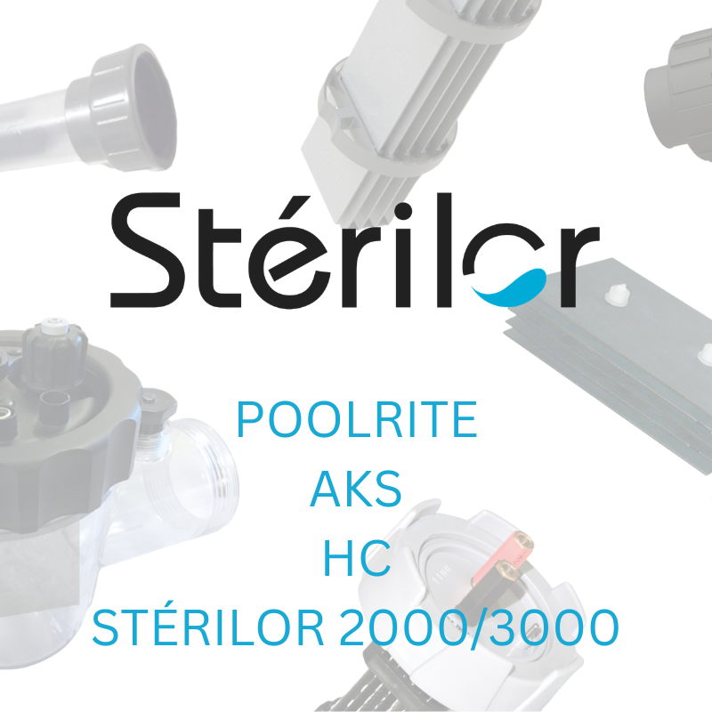 Pièces détachées pour Cellules POOLRITE (STERILOR 2000-3000-PLUS)