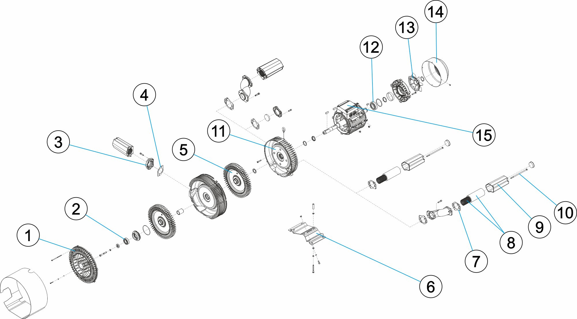 Pièces détachées pour Blower Astral double étape