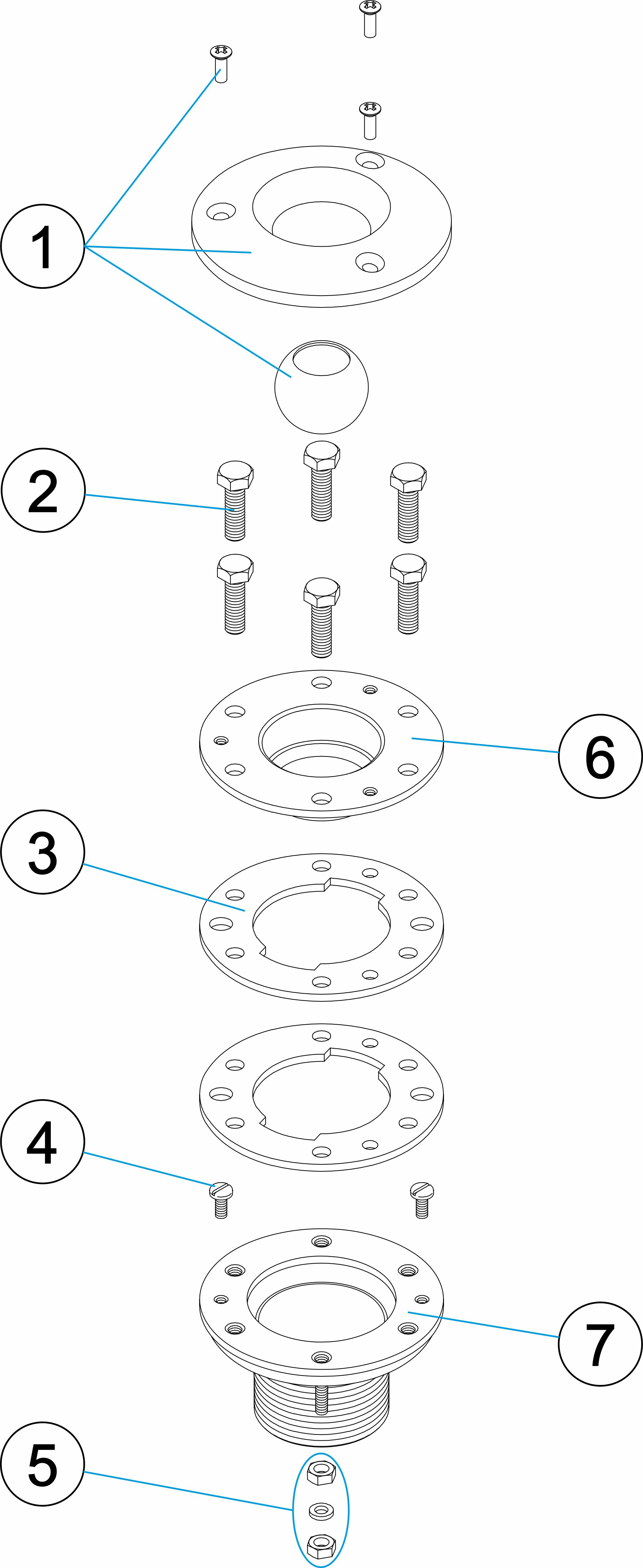 Pièces détachées pour Buse de refoulement inox LINER