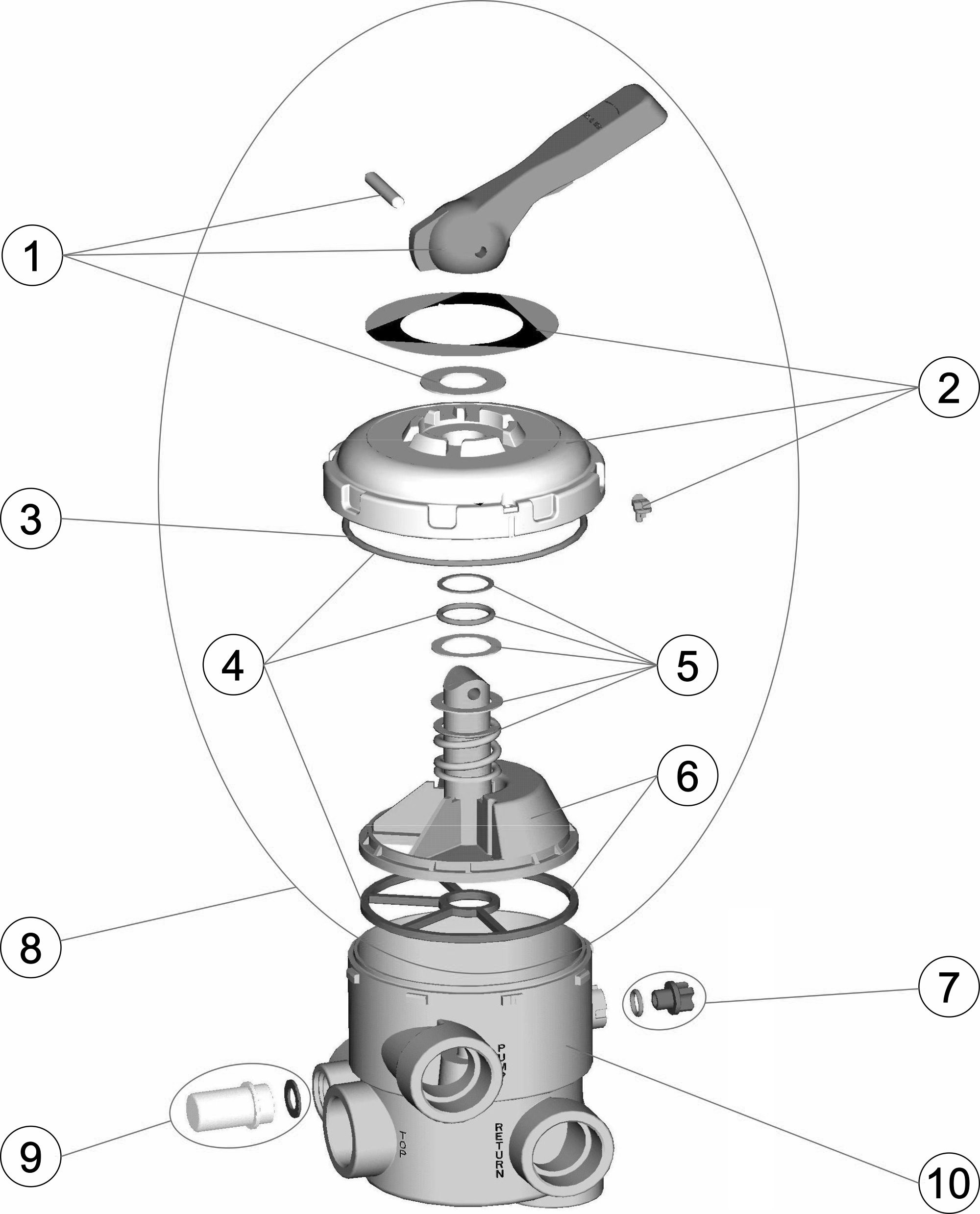 Pièces détachées pour Vanne SIDE 1 1/2"