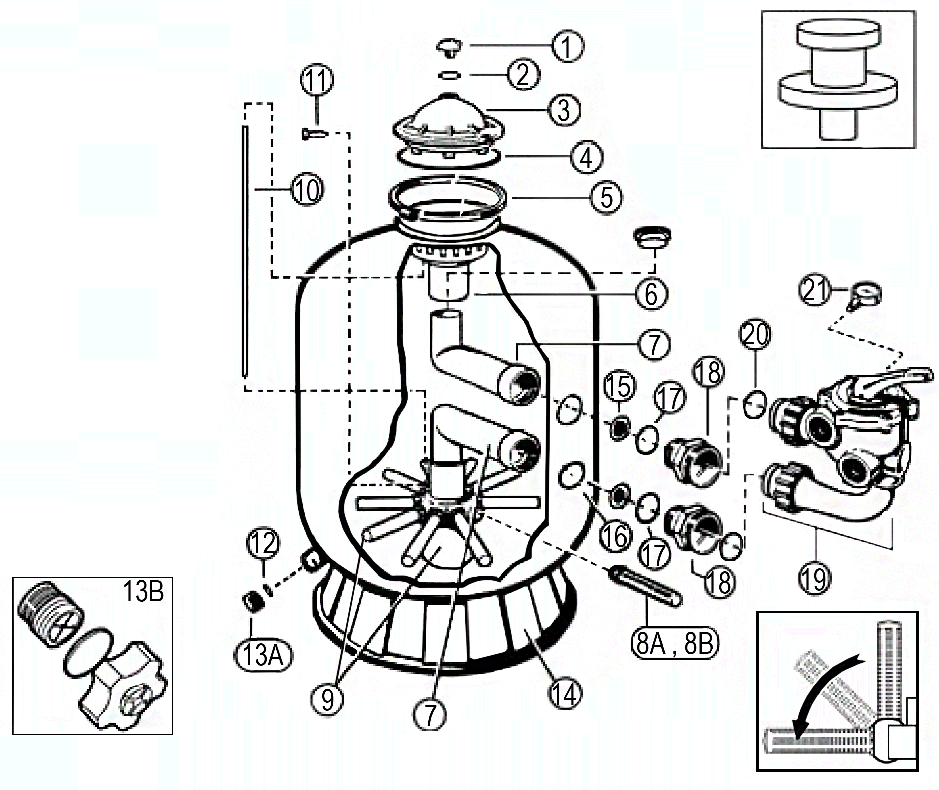 Pièces détachées pour Filtre PRO SERIES HB SIDE