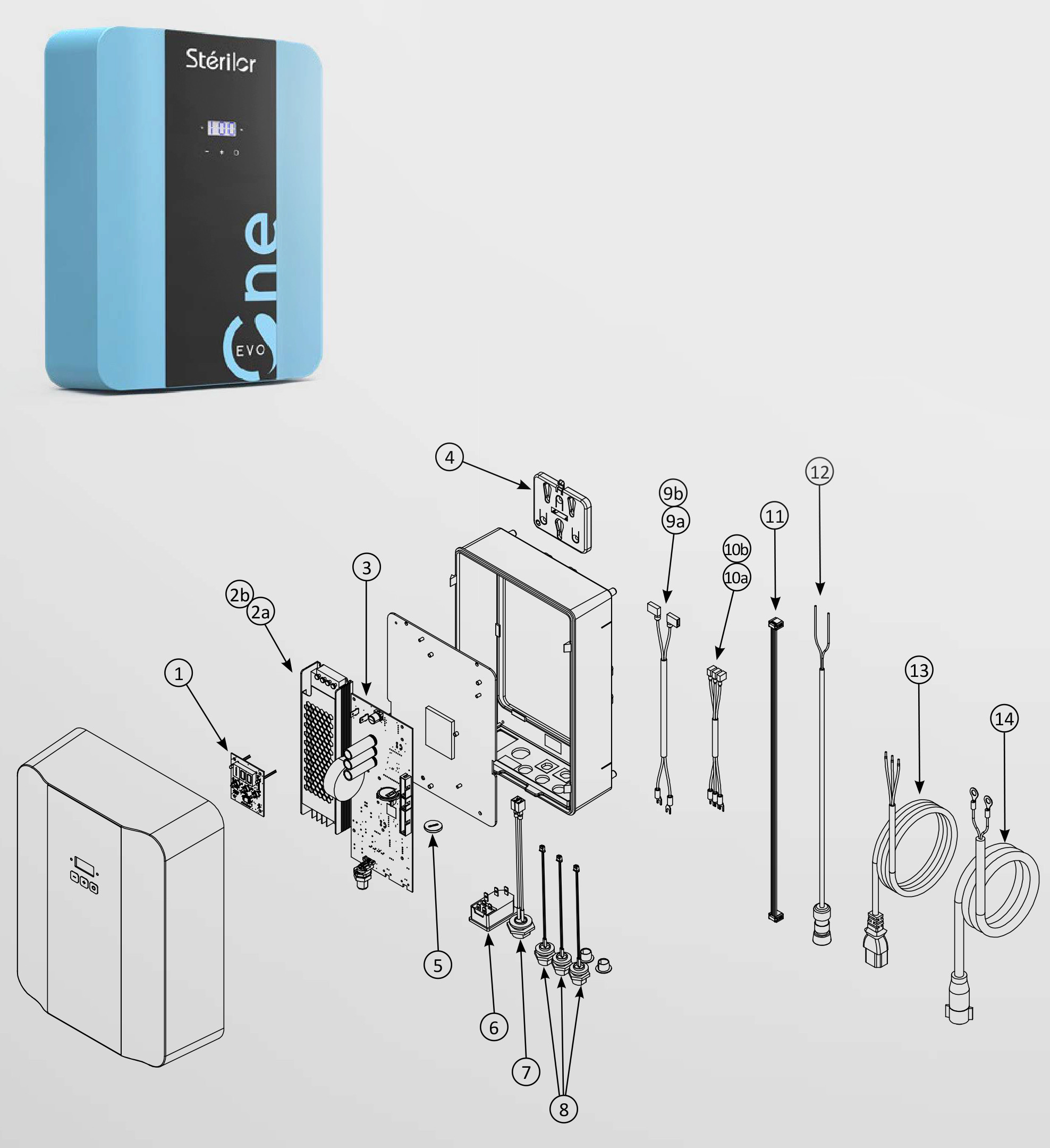 Pièces détachées pour Électrolyseur EVO ONE