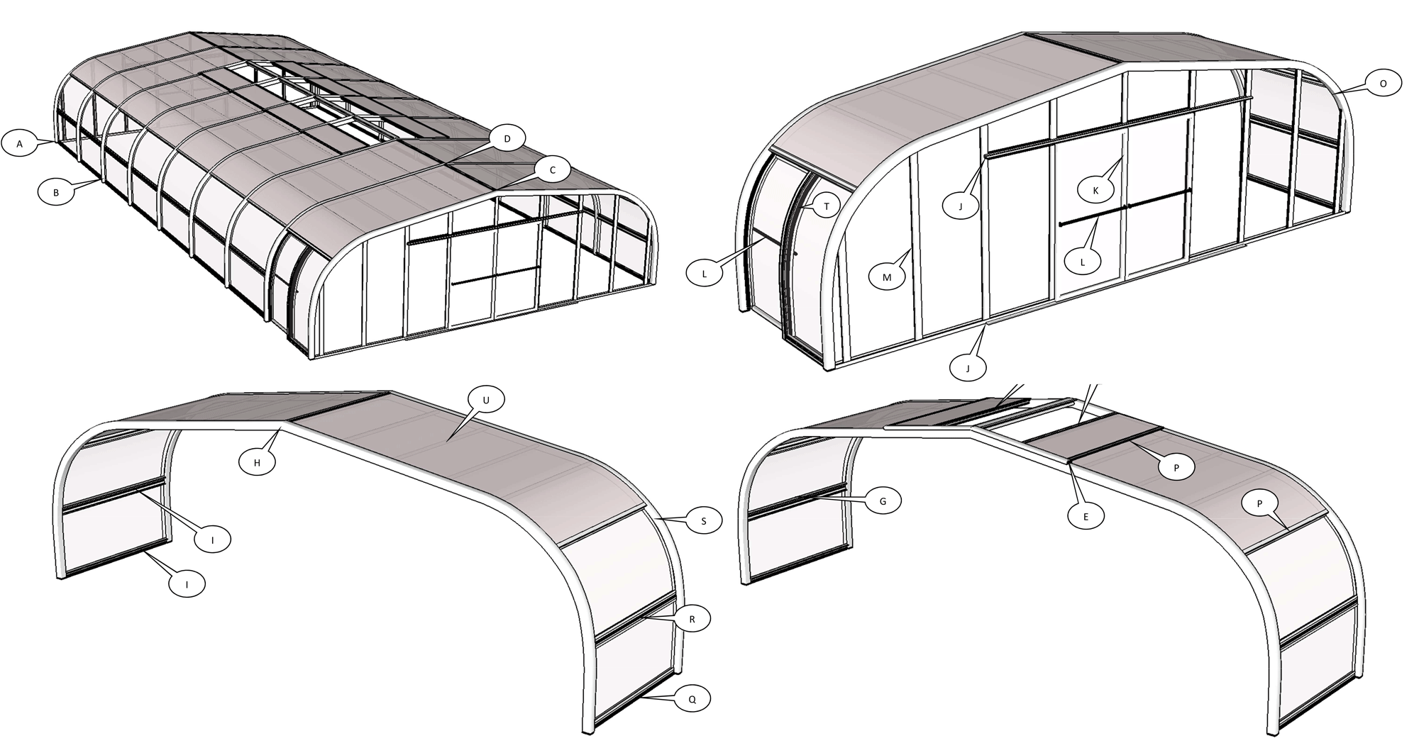 Pièces détachées pour Abris D110