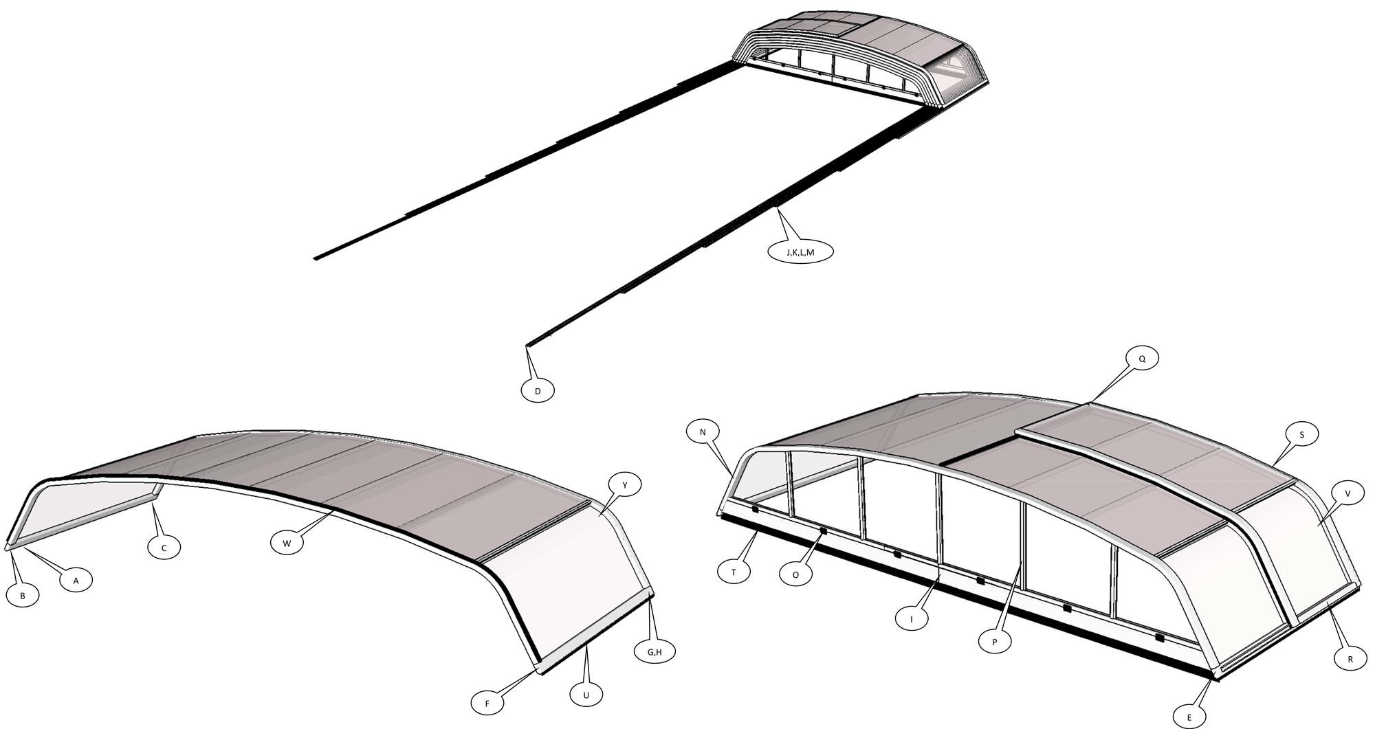 Pièces détachées pour Abris T40