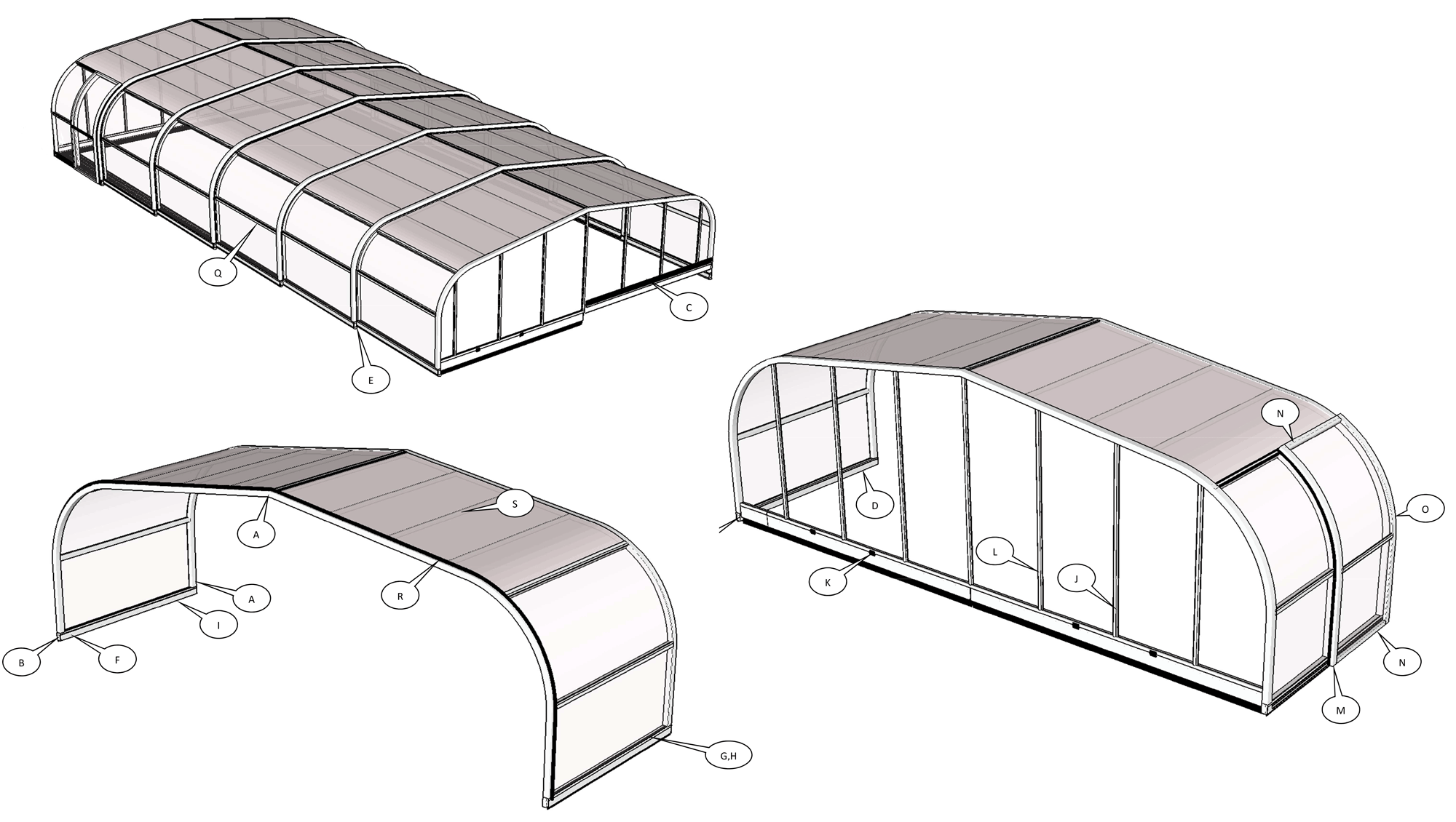 Pièces détachées pour Abris T59