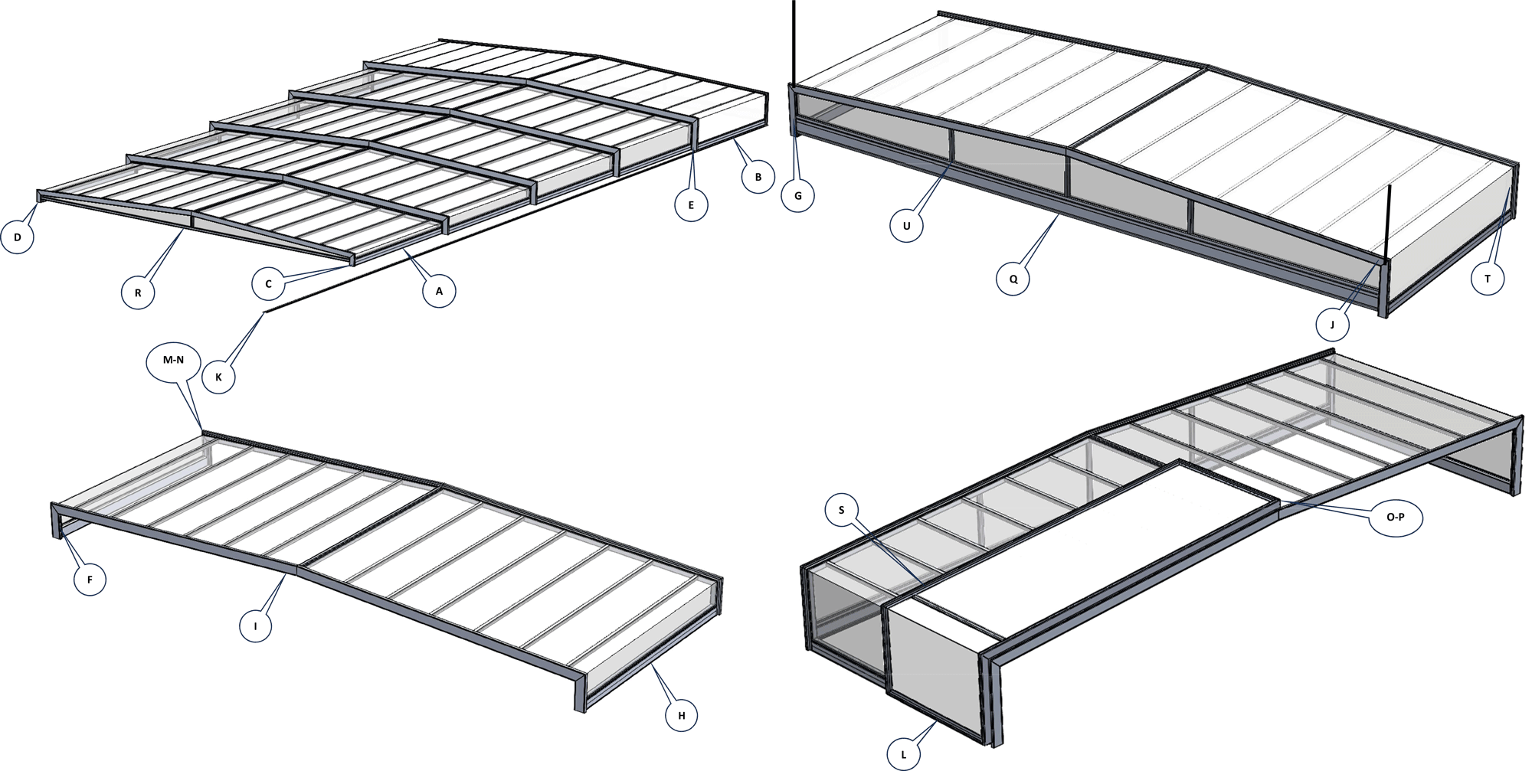 Pièces détachées pour Abris T78