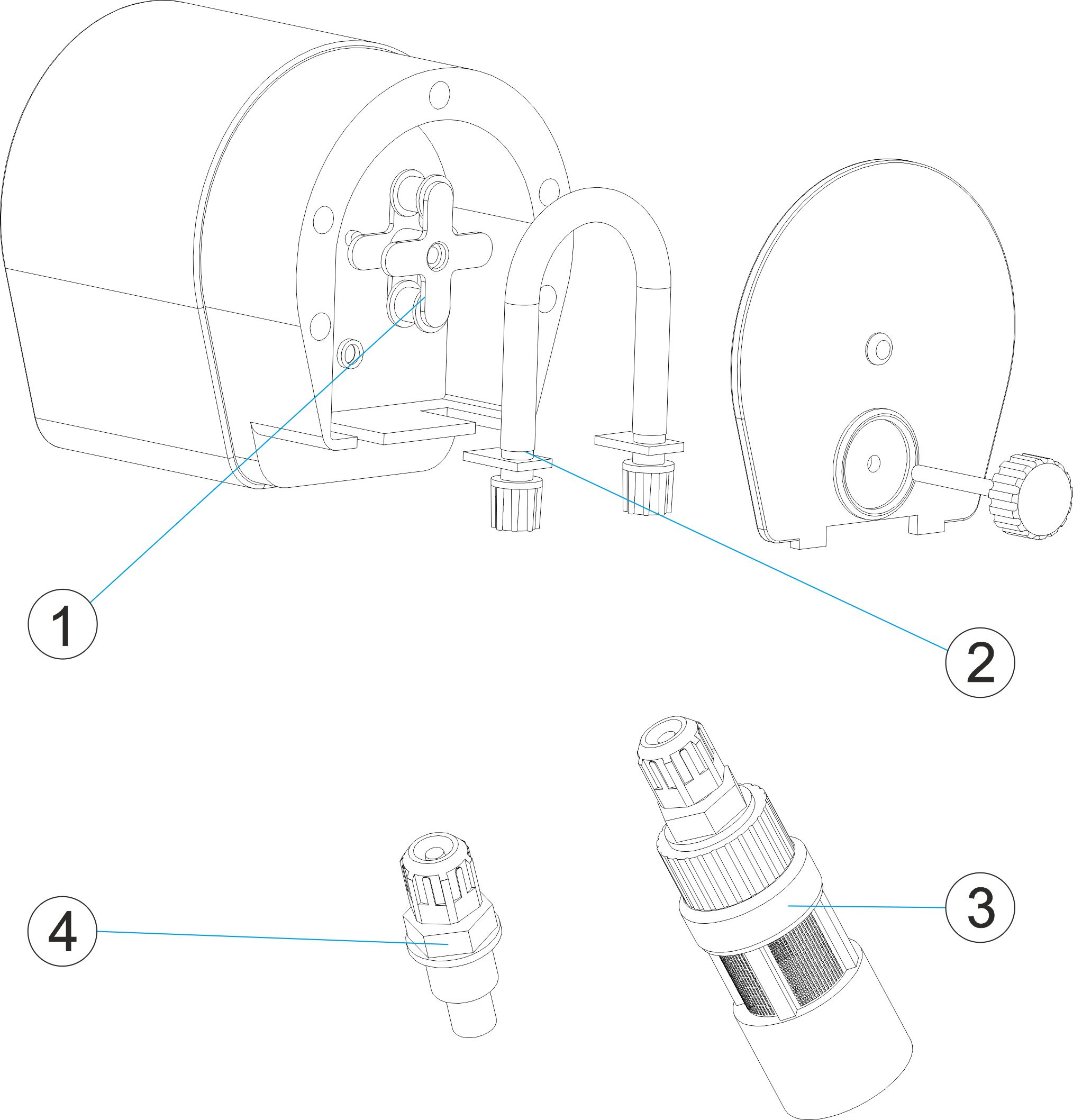 Pièces détachées pour Accessoire de pompe péristaltique