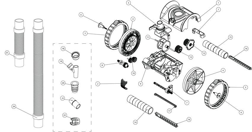 Pièces détachées pour Robot BLUEREBEL