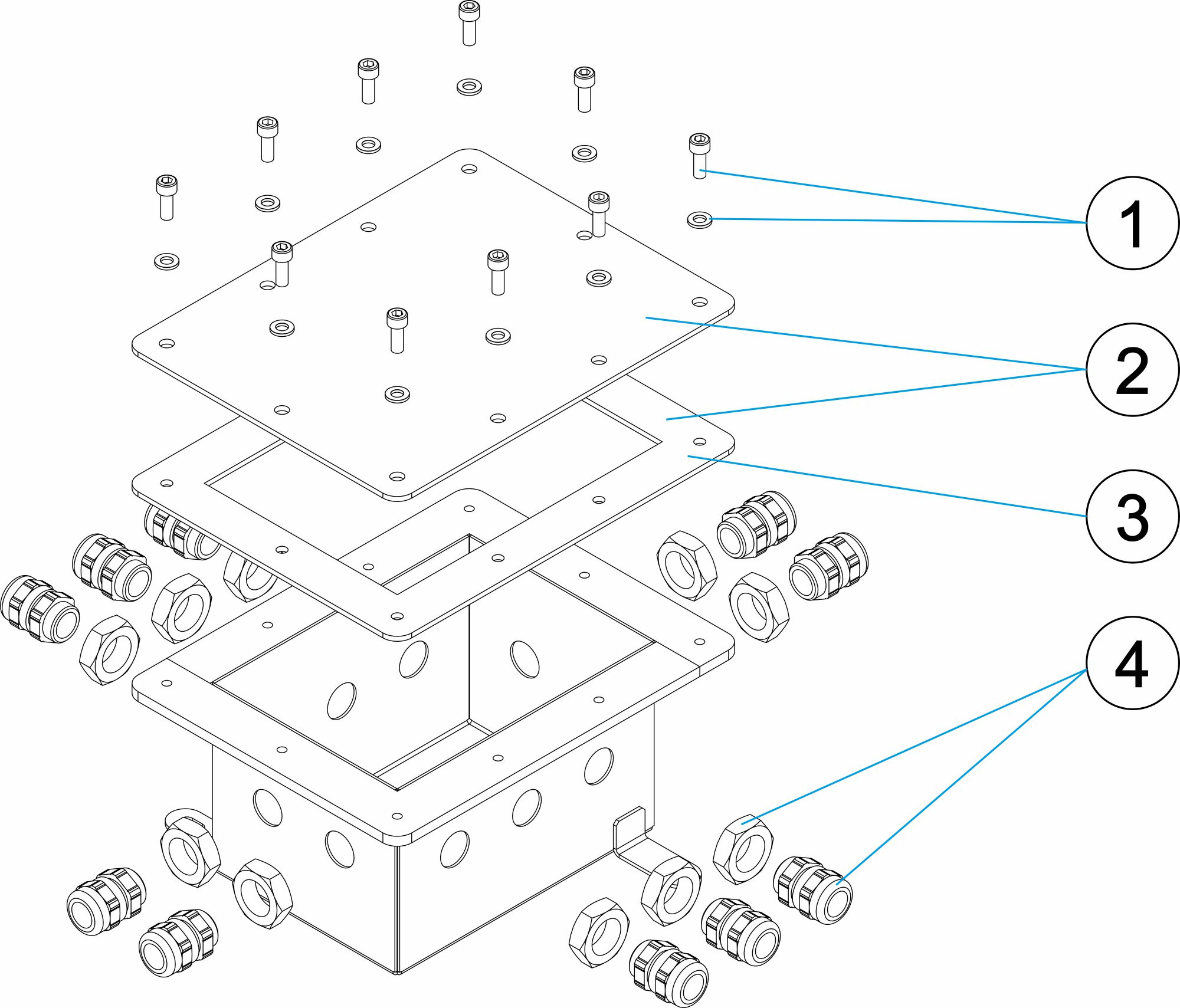 Pièces détachées pour Boîtier de connexion multiport