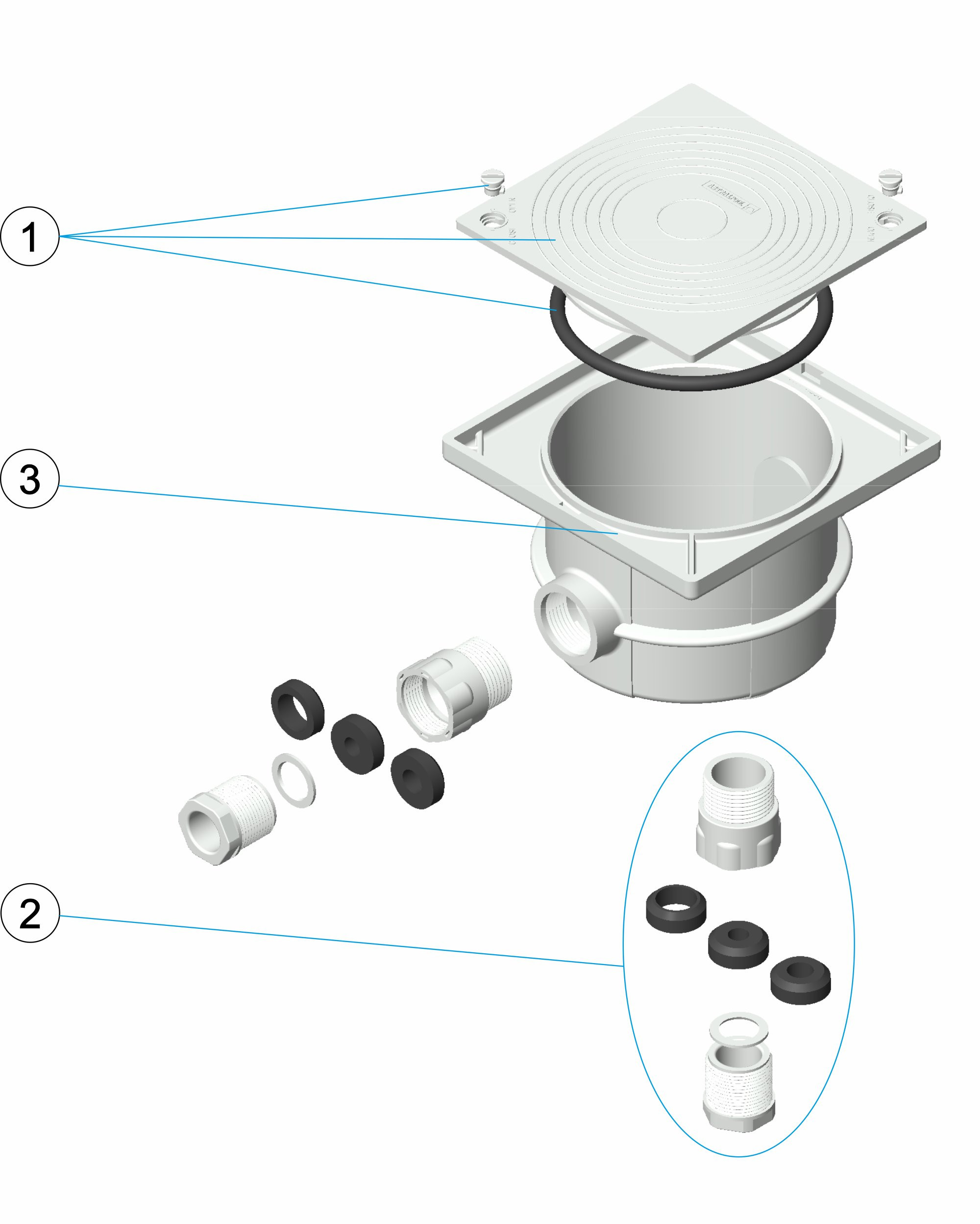 Pièces détachées pour Boite de connexion ASTRAL Standard
