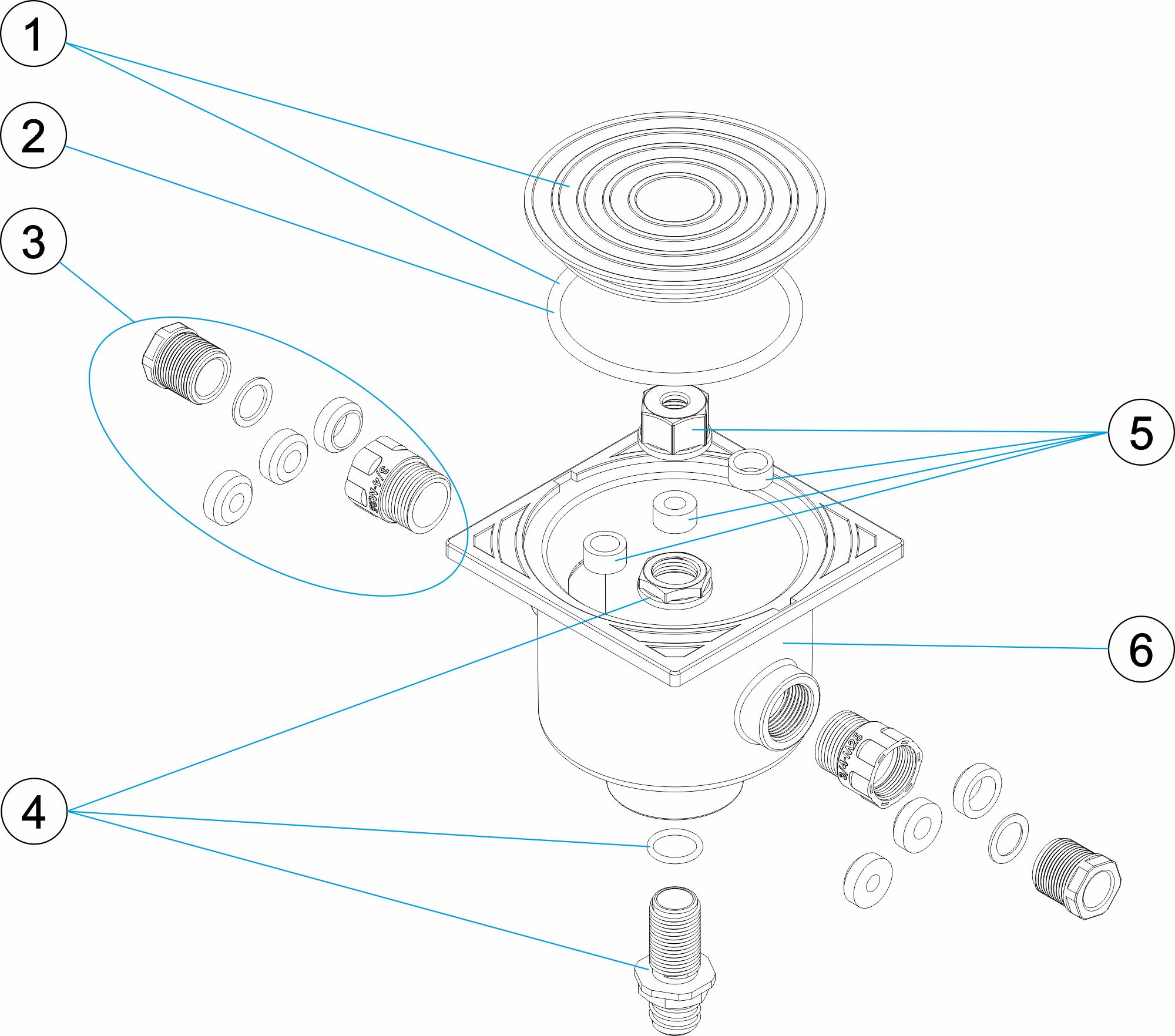 Pièces détachées pour Boite de connexion blanc