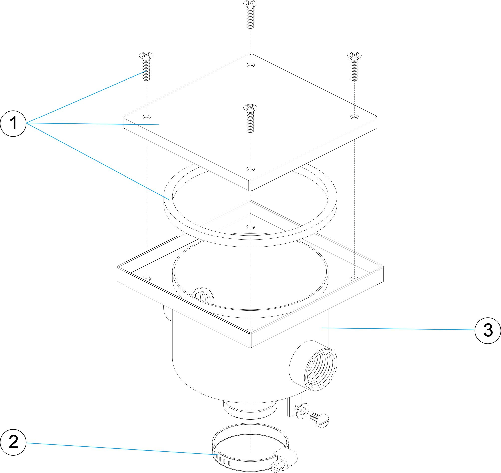 Pièces détachées pour Boite de connexion inox standard