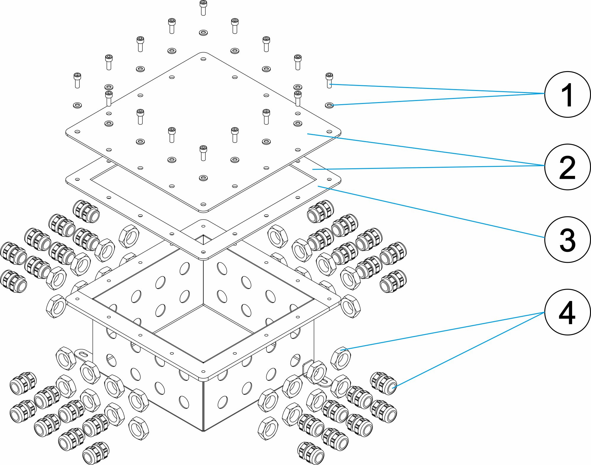 Pièces détachées pour Boite de connexion multiport