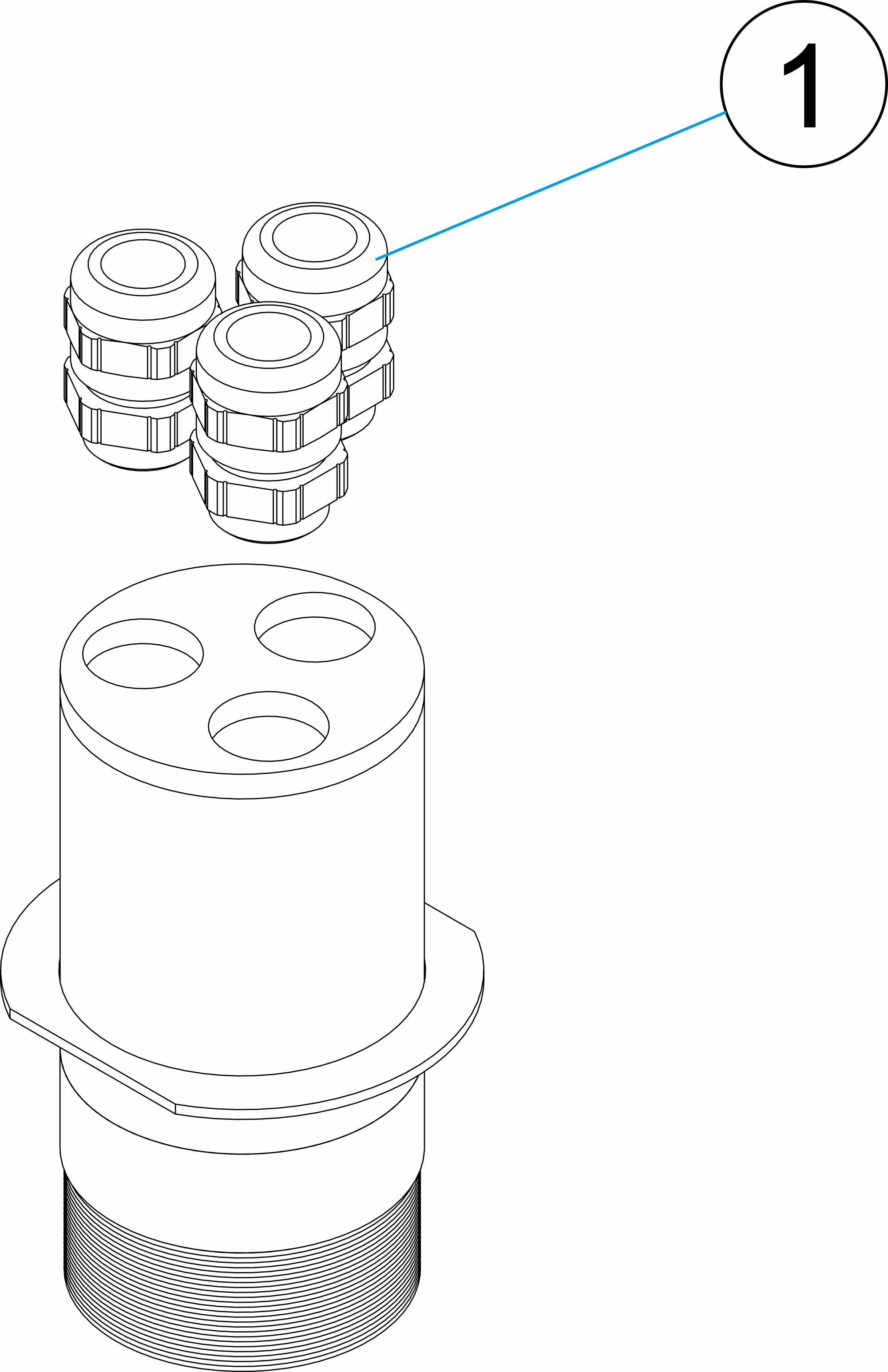 Pièces détachées pour Boitier de connexion 3 arrivées